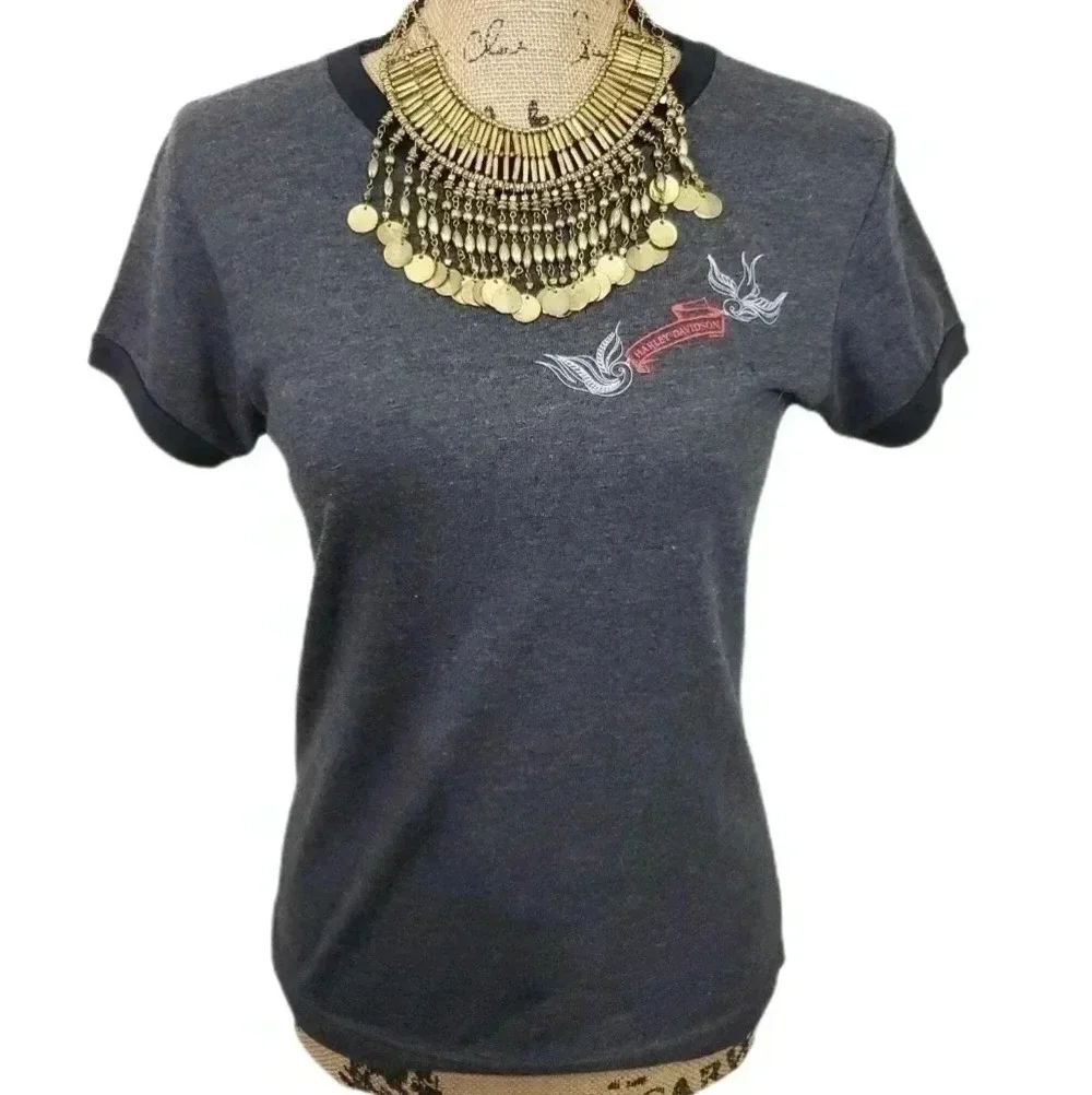 HARLEY Davidson womens tee. Size Large - Picture 1 of 4